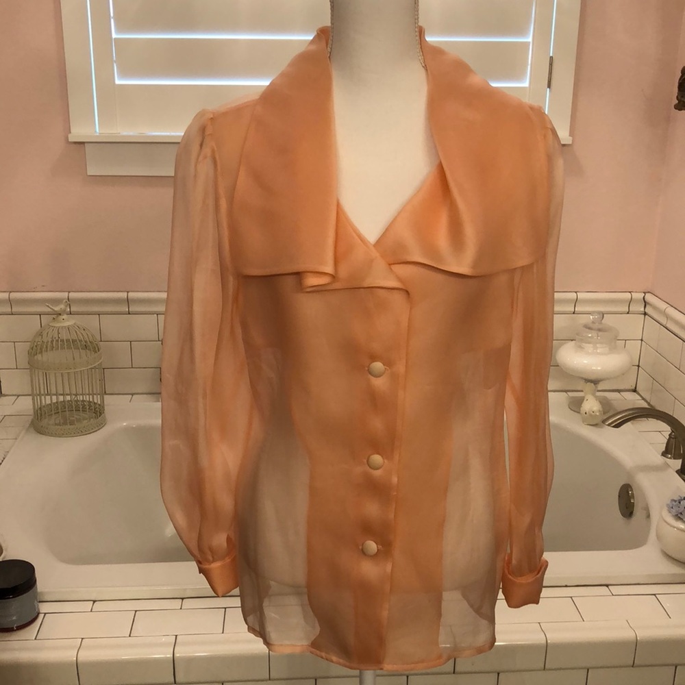 Pink sheer formal evening jacket